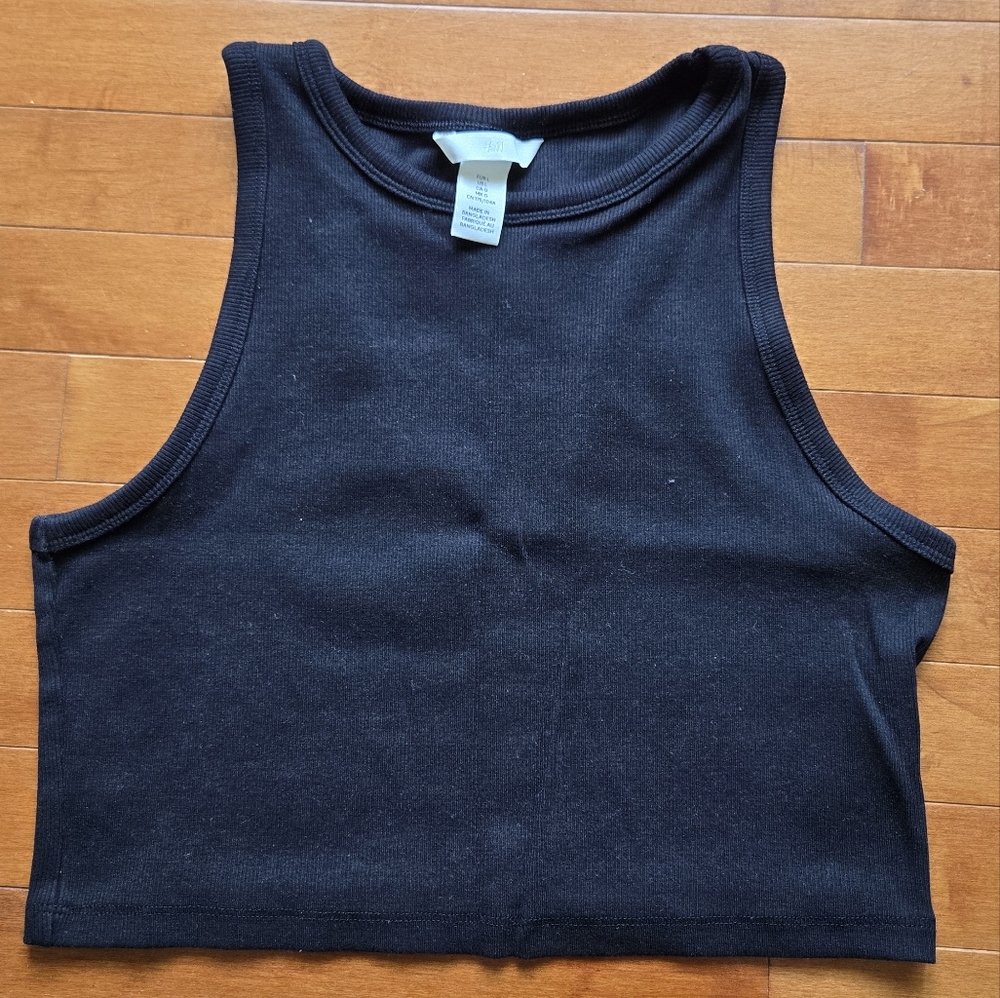 H&M Black Ribbed Tank Top - Picture 2 of 7